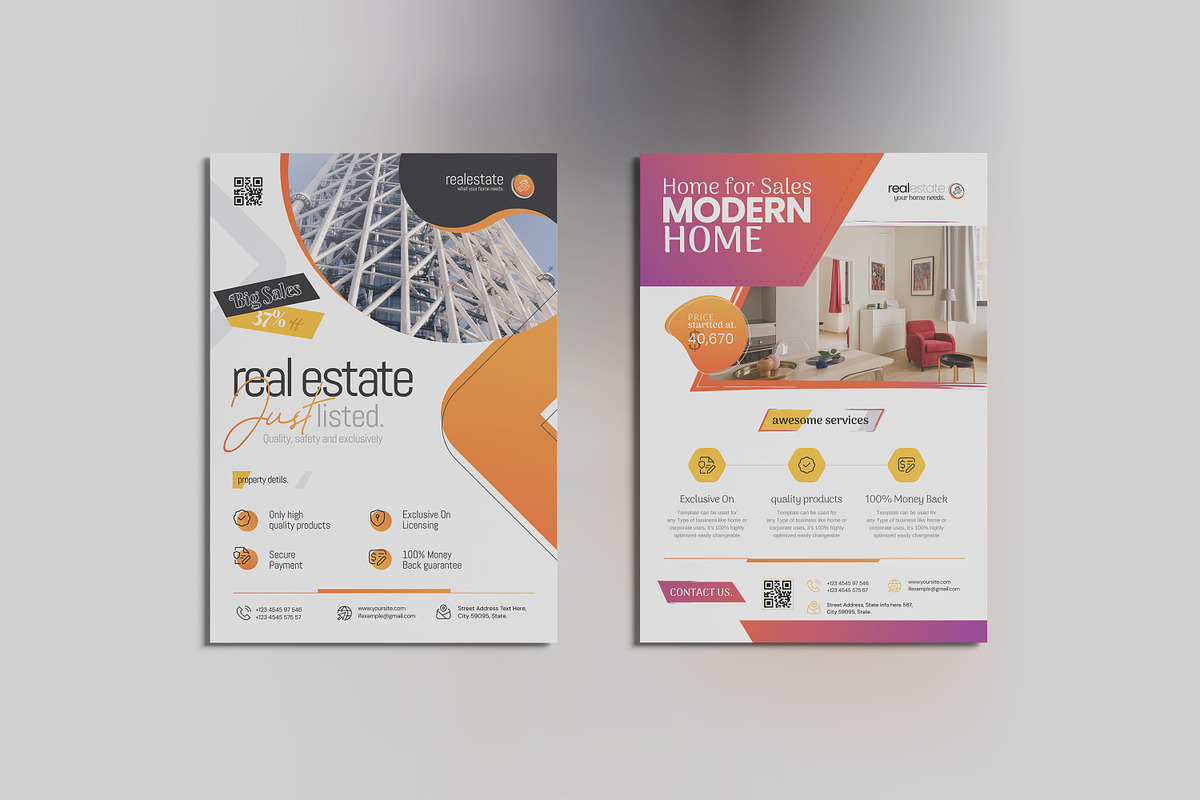 Real Estate Flyer, a Flyer Template by Creatiya Type (Photo 3 of 8)