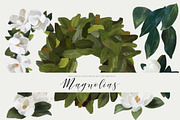 Magnolia SVG & PNG wreaths & florals, an Illustration by michLg designs (Thumbnail 2 of 5)