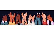 People clapping hands set, banner, a Person Illustration by PaperTrident (Thumbnail 3 of 3)