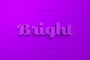 Bright 3D Text Effect