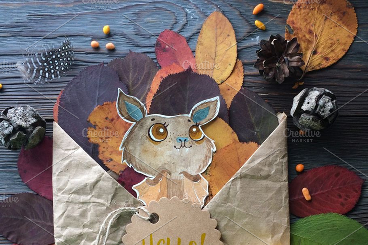 Bat cute characters, an Animal Illustration by JaneLane (Photo 1 of 5)