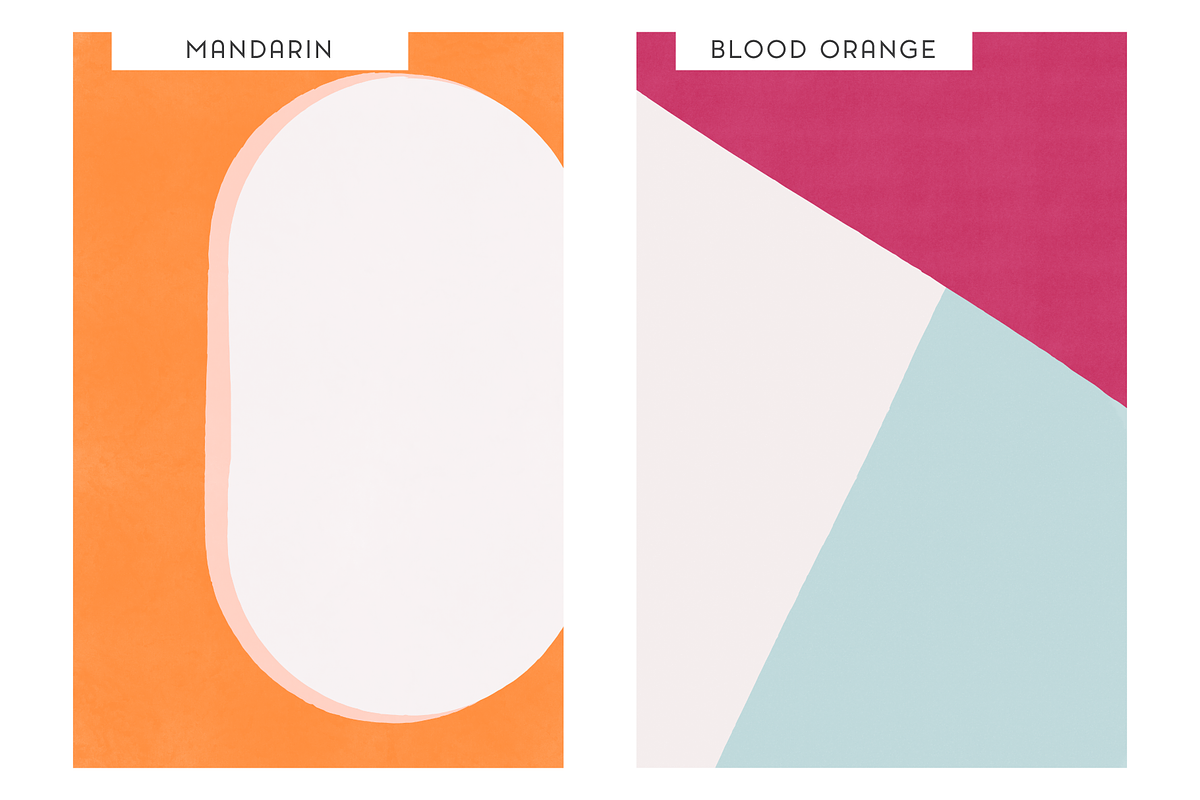 Citrus Color Block Backgrounds, a Texture Graphic by cassi has hobbies (Photo 7 of 8)