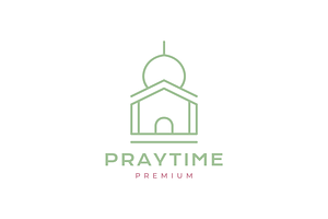beauty mosque islamic line logo, a Branding & Logo Template by devastd