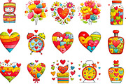 Vintage Cute Valentine's Day, an Illustration by Designking (Thumbnail 3 of 5)