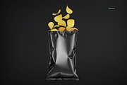 Opened Glossy Snack Package Mockup, a Packaging Mockup by HelenStock (Thumbnail 6 of 8)