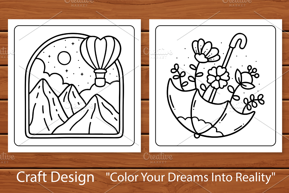 Minimal Art Coloring Book, a Decorative Illustration by Coco Bloom (Photo 4 of 6)