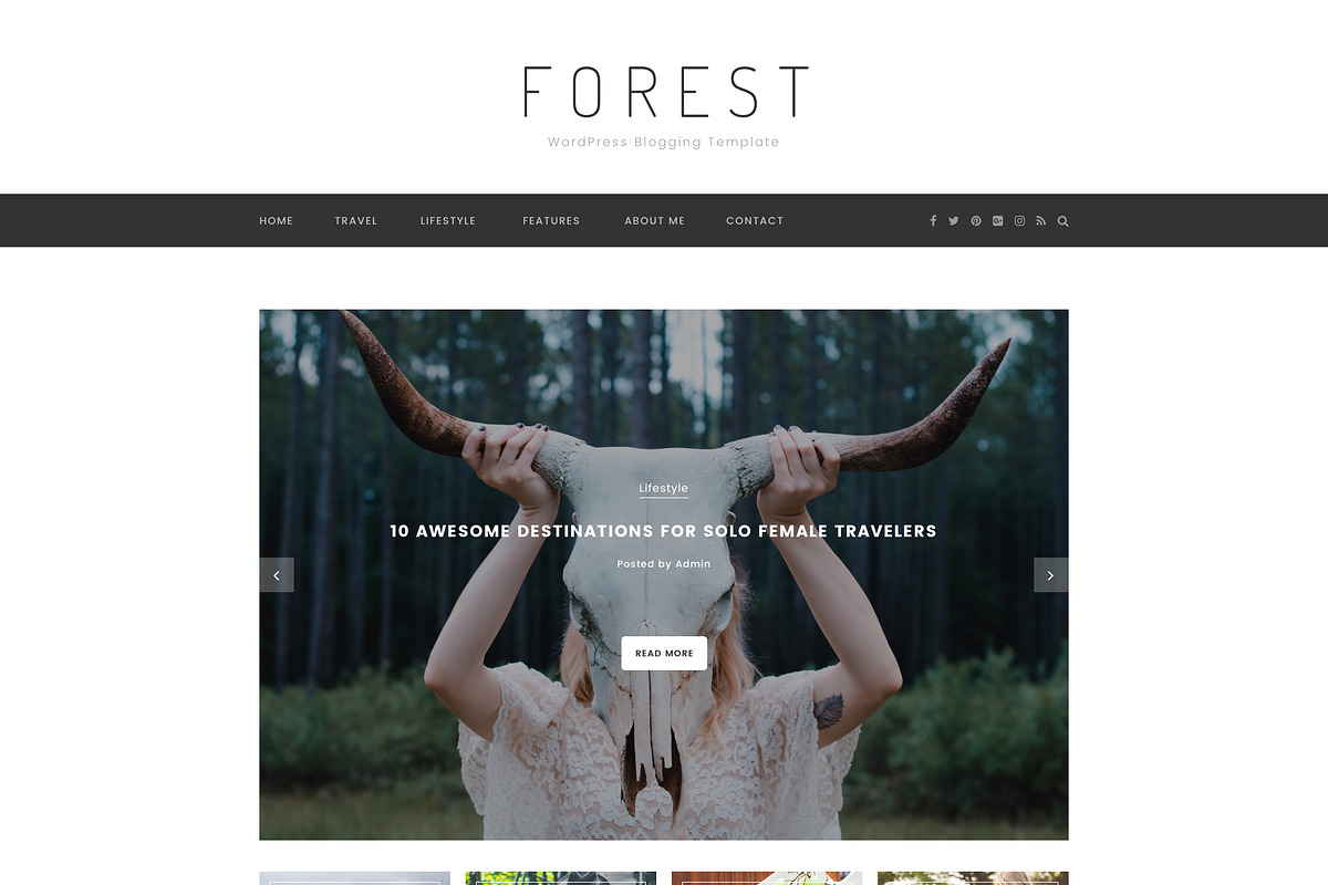 Forest - Minimal Blogging Template, a Device Mockup by bigpsfan's SHOP (Photo 5 of 20)