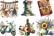 Antique Italian Summer Clipart, an Illustration by Designking (Thumbnail 3 of 4)