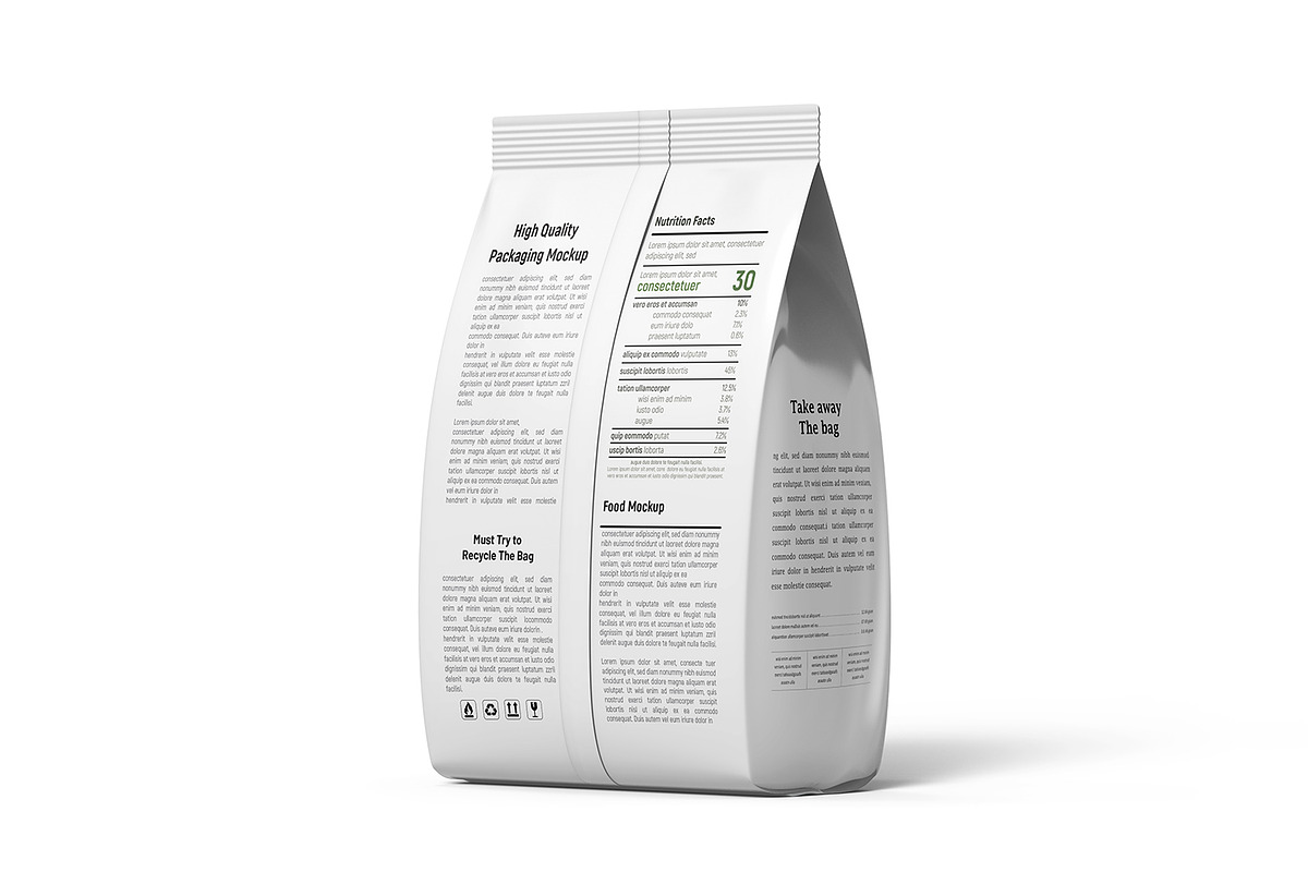 Plastic Food Packaging Bag Mockup, a Packaging Mockup by Ram Studio LLC (Photo 5 of 14)