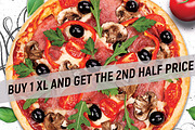 Pizza Flyer Menu Template, a Flyer Template by Hotpin (Thumbnail 3 of 3)
