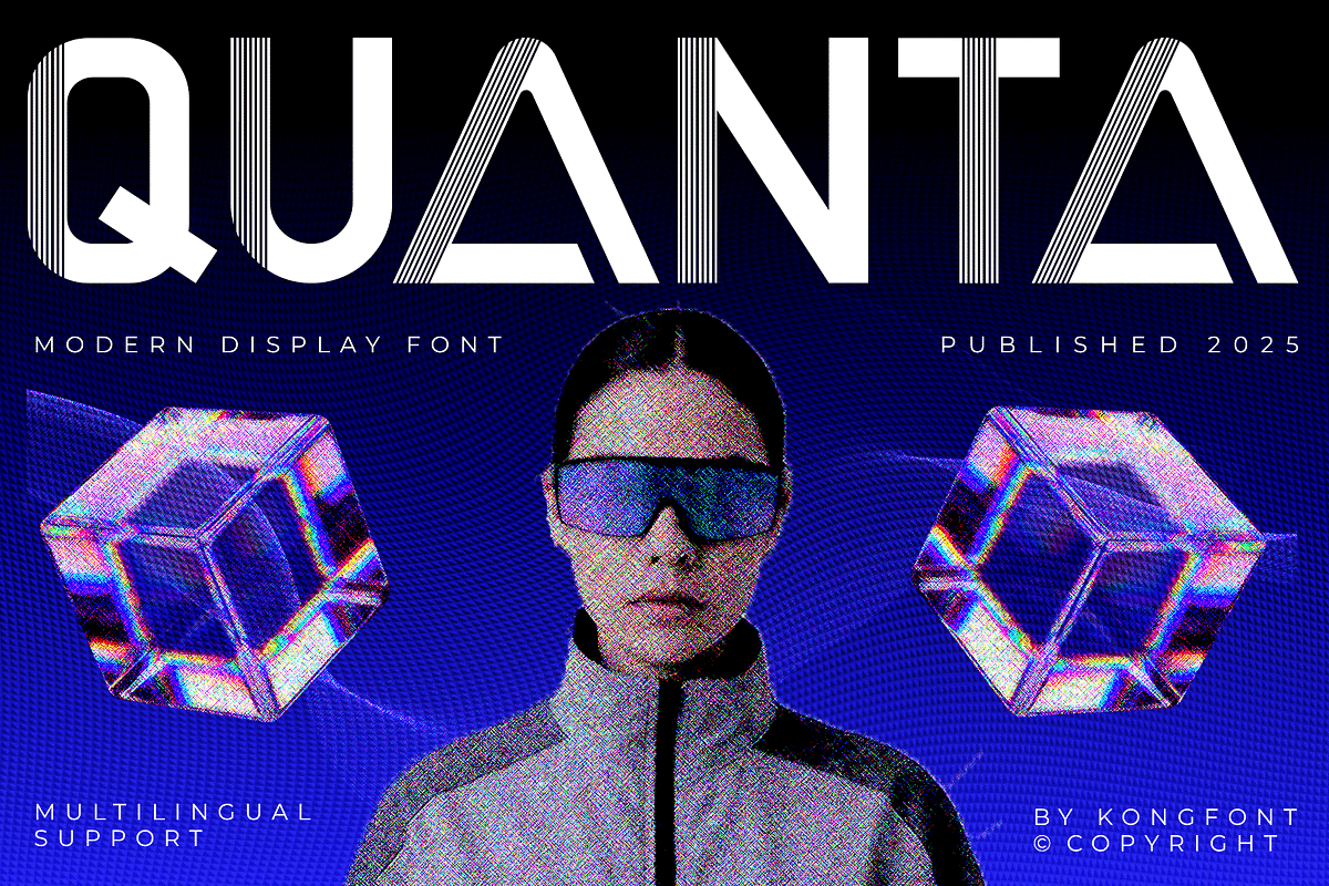Quanta – Modern Display Font, a Handwritten Font by overlaytemplates (Photo 1 of 5)