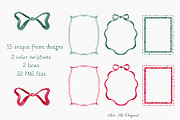 Christmas Frames.Hand-Drawn Borders., an Object Graphic by Solo Art Original (Thumbnail 2 of 9)