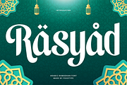Rasyad - Elegant Arabic Ramadan Font, a Font by Pekotype (Thumbnail 1 of 15)