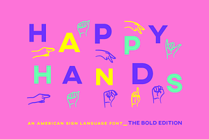 ASL Font American Sign Language Type
