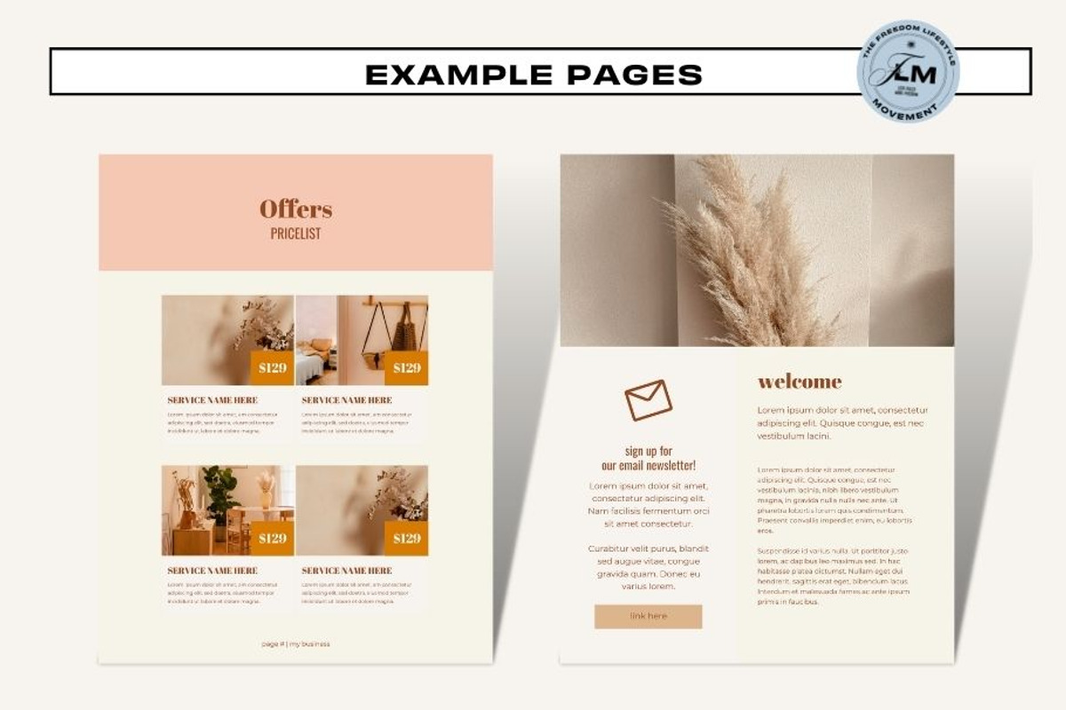 Pricing Guide - Abstract Boho, a Social Media Template by Freedom Business Shop (Photo 6 of 11)