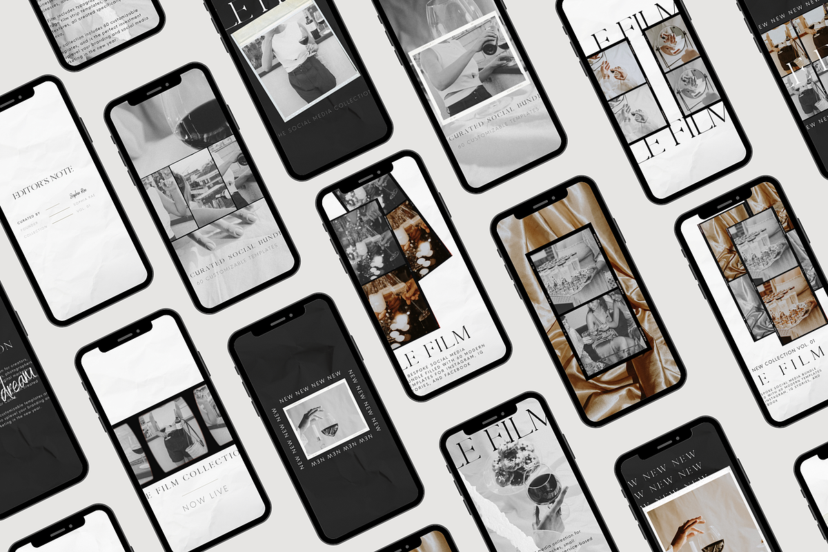 Le Film Social Media Template Bundle, a Social Media Template by Le Maison Bohem (Photo 5 of 11)