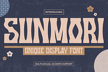 SUNMORI - Unique Display Font