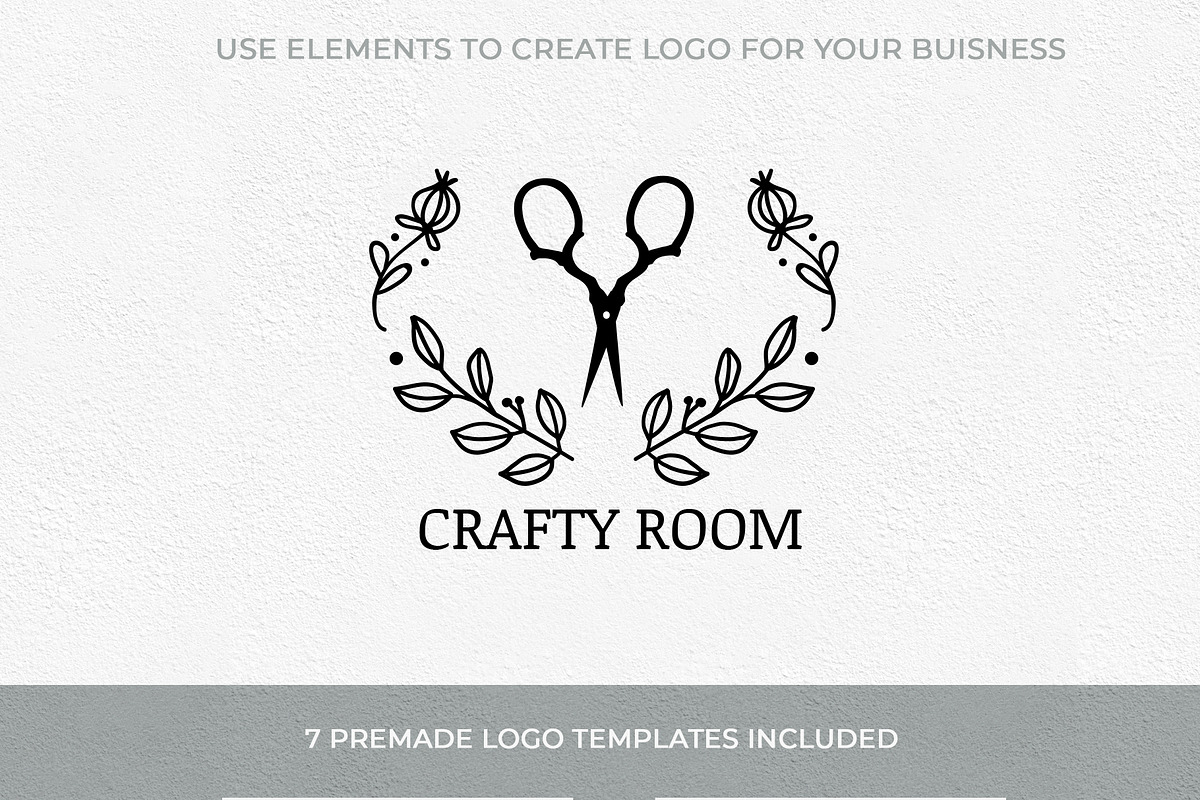 100 hand drawn elements + logo, a Work Illustration by Cozy pattern shop (Photo 7 of 7)