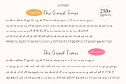 The Good Times ligature script font, a Handwritten Font by Kaya Fonts (Thumbnail 5 of 39)