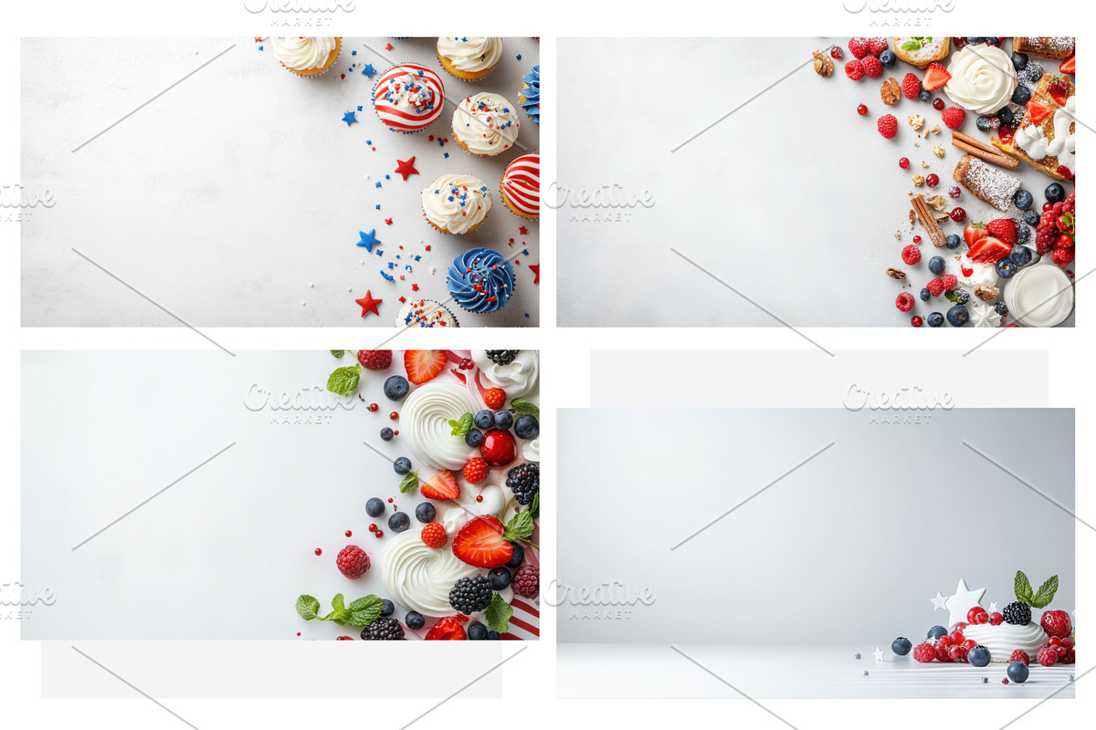 4th of July Cupcake Flat Lay, a Food & Drink Photo by Nebbia (Photo 2 of 6)