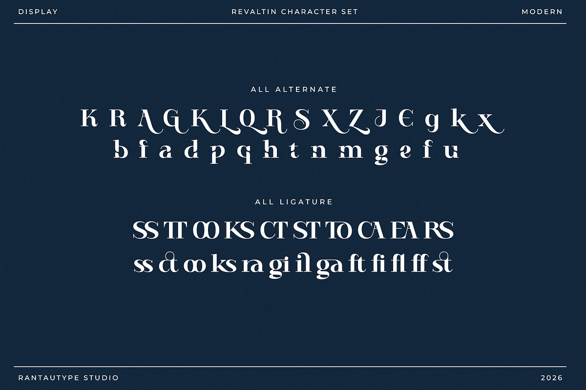 Revaltin Modern Serif Font, a Serif Font by RantautypeStudio (Photo 15 of 15)