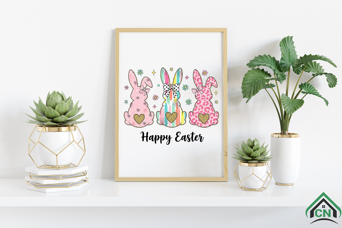 Happy Easter Png, Coquette Easter, an Illustration by Craft Nest (Photo 5 of 6)