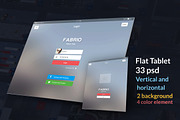 Tbalet Flat UI kit, an UI Kit Template by Alireza Farzad (Thumbnail 1 of 8)