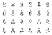 Medical Staff Outline Icons, an Outline Icon by vectorstank (Thumbnail 5 of 6)