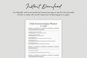 Intentional Joy Journal Planner, a Print Template by The Chaos Project (Thumbnail 6 of 6)
