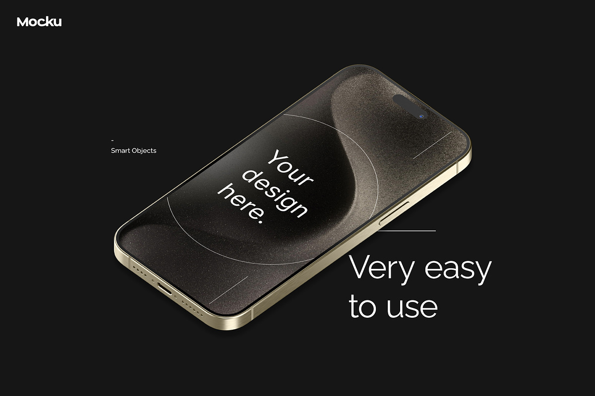 iPhone PRO 15 Mockup Collection, an iPhone Mockup by Mocku (Photo 8 of 14)