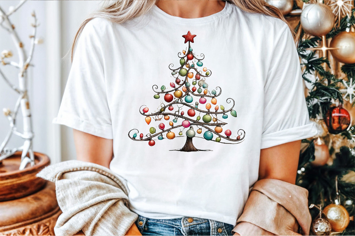 Christmas Tree With Lights PNG, an Illustration by Sublimation Artist (Photo 2 of 9)