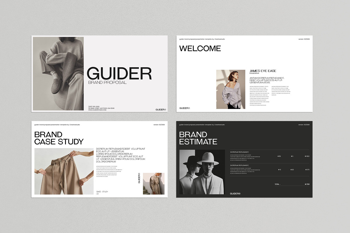 Guider Brand Proposal Template, a Presentation Template by evgenystudio (Photo 5 of 8)