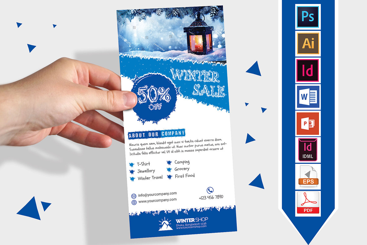 Rack Card | Winter Sale DL Flyer V-1, a Flyer Template by Imagine ...