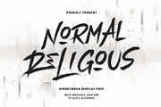 Normal Religous – Brush Font, a Handwritten Font by Black Junst (Thumbnail 1 of 9)
