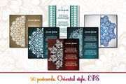 Vintage greeting cards with mandala, a Business Card Template by BEZIL-ART (Thumbnail 1 of 7)