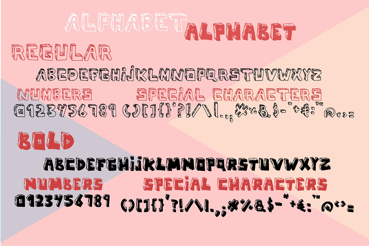 Casual Blocks Font, a Font by M.C. Iglesias (Photo 3 of 6)