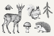 Dotwork Forest Animals, an Animal Illustration by nordicworker (Thumbnail 6 of 6)