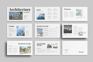 Architecture Portfolio Presentatio, a Presentation Template by ClickPaint_Studio