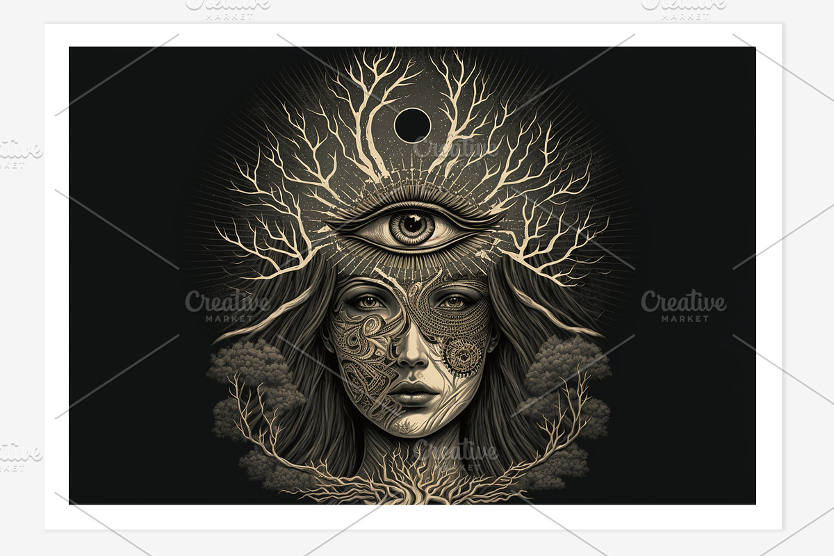 Sham Collection · Shaman Art, a Person Illustration by milatovar (Photo 7 of 18)