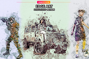 Edge Art Photoshop Action