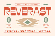 Reverast, a Sans Serif Font by graphicook (Thumbnail 1 of 10)