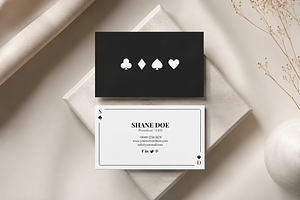 Casino & Poker Style Business Card