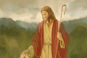 The Shepherd, a Person Illustration by AMMi