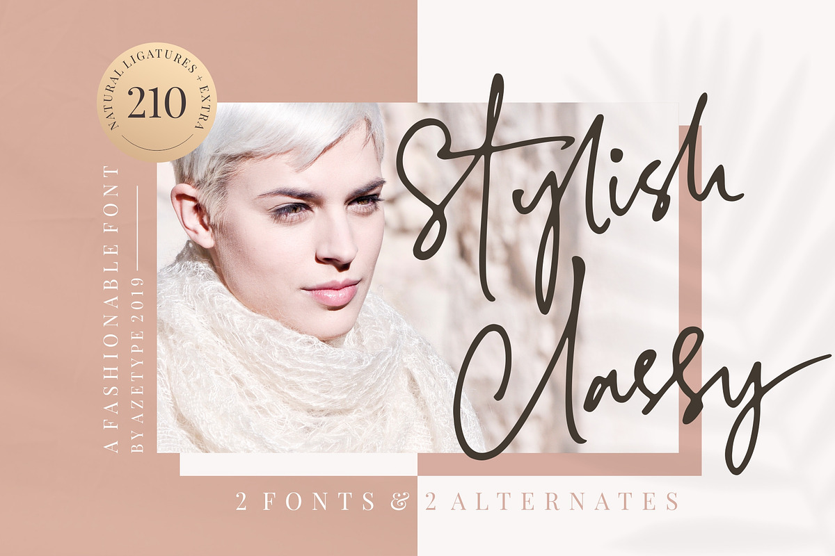 SALE! Stylish Classy (2 Fonts), a Script Font by azetypestudios.com (Photo 18 of 18)