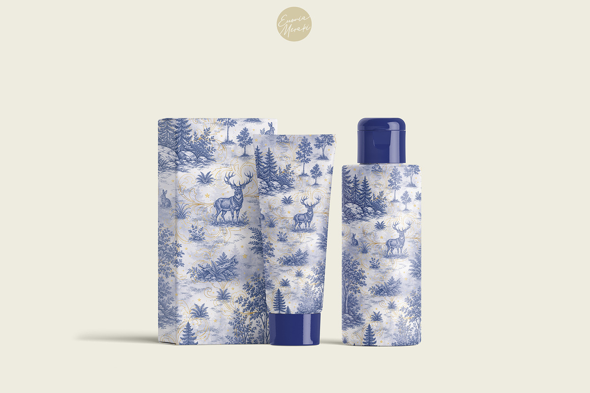Toile Watercolor Gold - Woodland, a Pattern Graphic by Euonia Meraki (Photo 7 of 12)