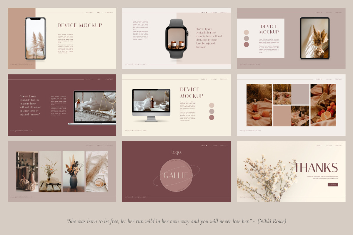 Gallie - PowerPoint Template, a Presentation Template by Secret Visual (Photo 11 of 11)