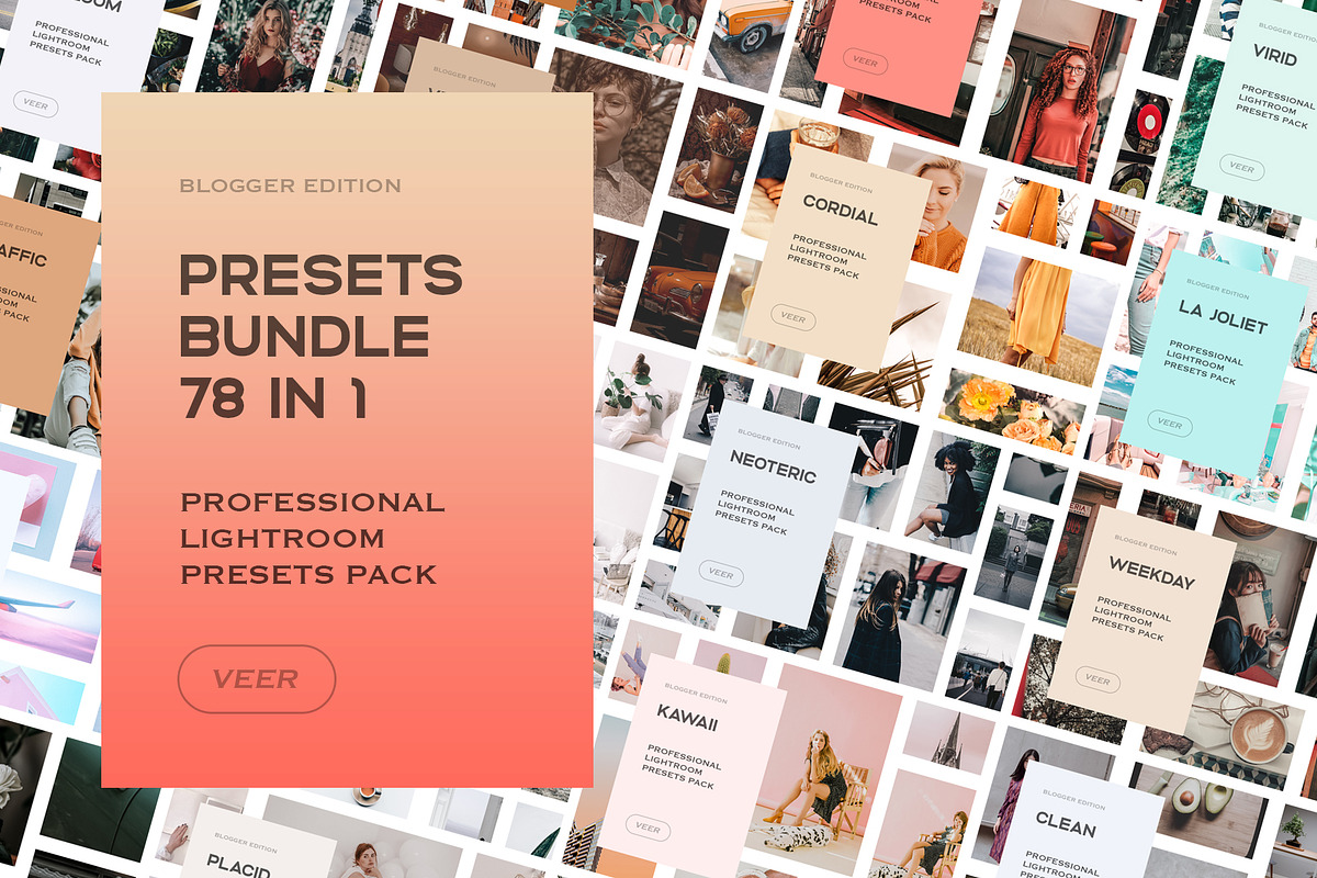 Presets Lightroom Bundle Mobile, a Preset Add-On by VEER (Photo 1 of 22)