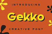 Gekko Creative Font, a Sans Serif Font by Artiveko (Thumbnail 1 of 4)