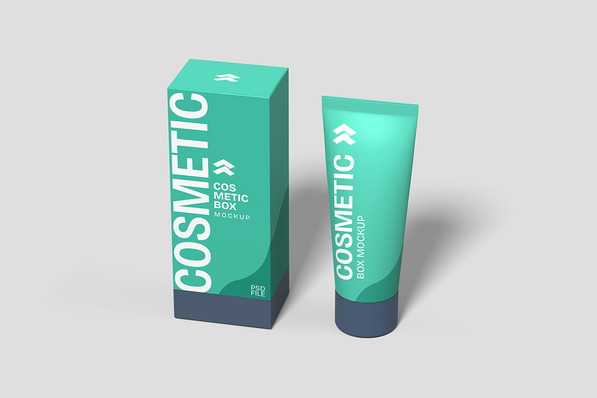Cosmetic Box - Mockup, a Mockup by Rometheme Std (Photo 2 of 5)
