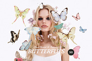 Butterflies Collection, an Object Graphic by Lana Elanor (Thumbnail 1 of 11)